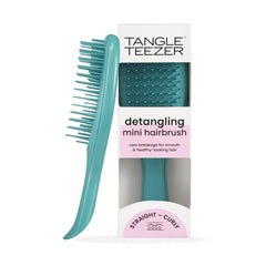 Tangle Teezer Ultimate Detangler travel teal brush for on-the-go detangling.