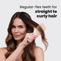 Tangle Teezer frizz-free smoothing helps sleek, polished strands.