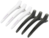 Tanmalan clips de seccionado para cabello, seis piezas negro y blanco, peinado preciso.