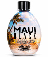 Tanning Paradise Maui Black bottle front view showing instant color ready to apply.