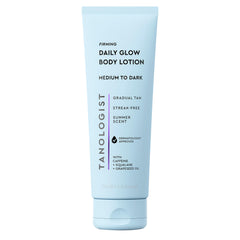 Tanologist Firming Daily Glow, textura ligera para bronceado gradual y uniforme.
