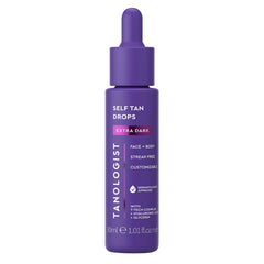 Tanologist Gotas Extra Oscuro en botella para un bronceado natural en rostro y cuerpo.