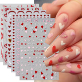 Pegatinas de corazones rosas de TANYOOTO para uñas, decoración duradera.