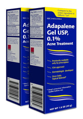 TARO Adapalene gel bottle in a clean routine; supports clear pores with 0.1% retinoid.