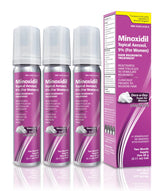 TARO minoxidil foam bottle ready for daily scalp application