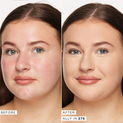 tarte Face Tape Foundation demonstrates tape technology smoothing texture and blurring pores.