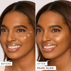 tarte Glow Tape Highlighter applied to cheek for radiance