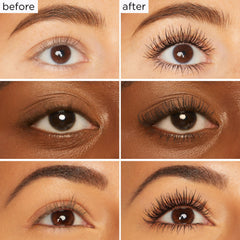 tarte Lights, Camera, Lashes being applied to lashes for volumized definition