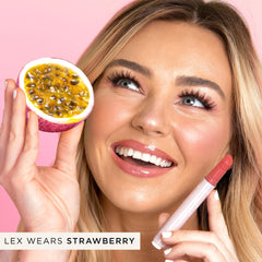 tarte maracuja juicy lip balm gloss packaging click-up mechanism in action