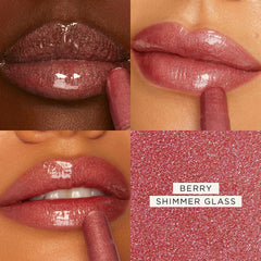 tarte maracuja juicy shimmer glass lip plump applicator applying smooth gloss on lips