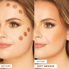tarte Sculpt Tape Contour swatch on cheek for natural, buildable definition.