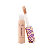 Tarte Shape Tape concealer 22B light beige swatch showing full coverage and brightening effect.