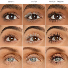 tarte tartelette tubing lash primer applicator brush demonstrates precise, mess-free coating.