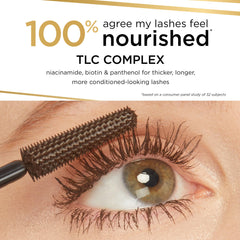 Tarte tartelette tubing mascara 24hr wear test image suggests all-day smudge-proof performance