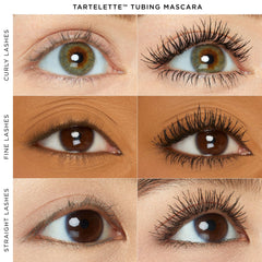 Tarte tartelette tubing mascara applying on lashes demonstrates smooth, even coats