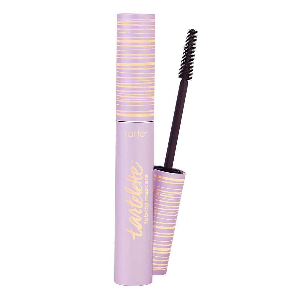 Tarte tartelette tubing mascara wand closeup showing precise bristles for defined lashes