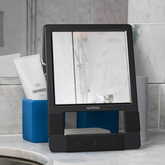 TASALON hand mirror aids precise makeup application with a clear view.