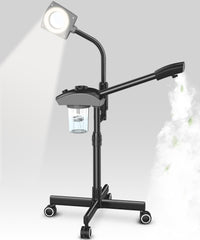 Tasalon Professional Ionic Facial Steamer front view for spa-grade pore prep and aroma use.