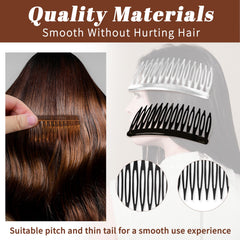 TaShow orange 24pc hair side combs add color while securing hair.