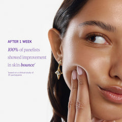 TATCHA Dewy Milk Moisturizer on palm demonstrates fast absorption for smooth skin