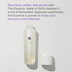 TATCHA The Essence bottle pour captures a drop of serum for quick hydration.