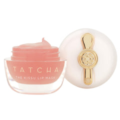 TATCHA Kissu Lip Mask jar closeup showing rich hydration.
