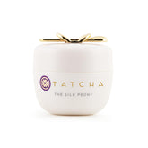 TATCHA Silk Peony Eye Cream bottle delivers rich hydration for smoother under-eye skin.