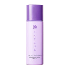 TATCHA The Silk Sunscreen face SPF 50 for all-day protection and a sheer finish.