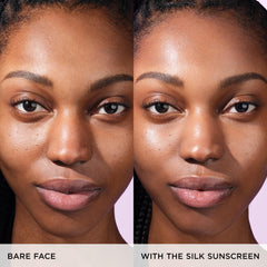 TATCHA Silk Sunscreen mineral formula provides broad spectrum protection for daily use.