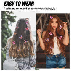 Tatibana butterfly hair clip paired with outfits to brighten school days