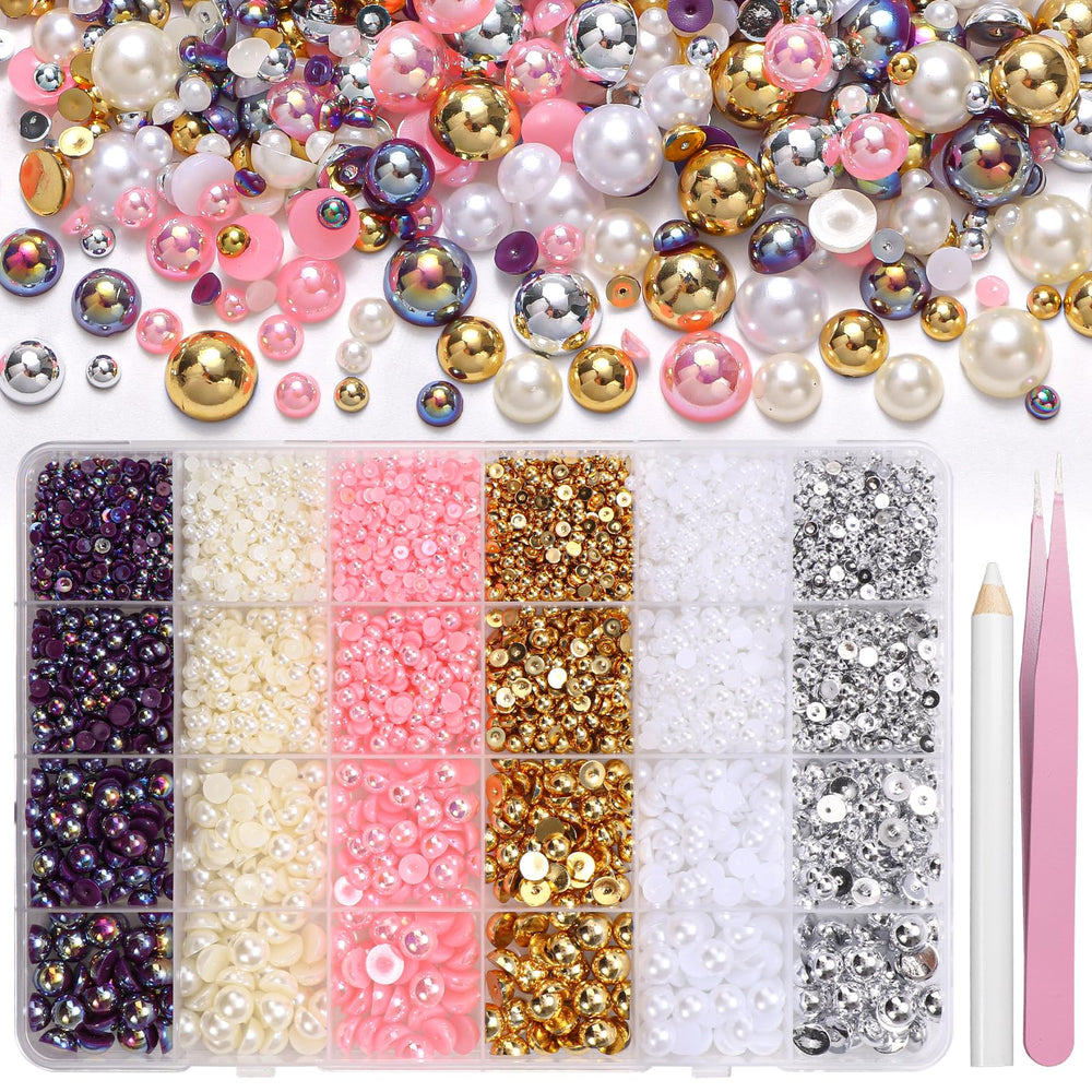 Perlas planas Tatiwoo para uñas, acabado elegante.
