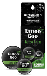 Tattoo Goo Bálsamo para tatuajes, bote compacto, ayuda a hidratar y cuidar tinta