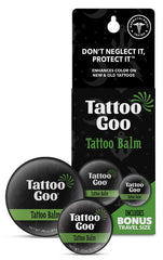 Tattoo Goo Bálsamo para tatuajes, bote compacto, ayuda a hidratar y cuidar tinta
