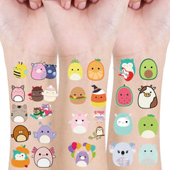 Tatuajes temporales de animales, 70 diseños, ideal para fiestas y actividades infantiles.