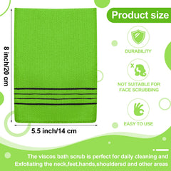 Tatuo green exfoliating mitt glove for body exfoliation in the shower