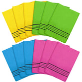 Tatuo yellow exfoliating mitt glove for gentle skin cleansing and bright color cue