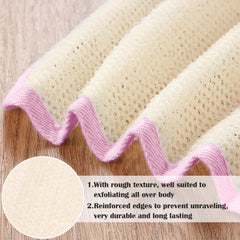 Tatuo cloth with pink edge shows quick rinse and fast drying after use.