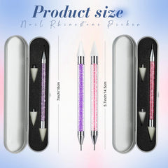 Tatuo rhinestone picker with durable metallic body.