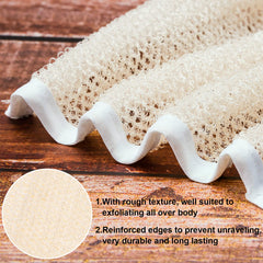 Toallas exfoliantes Tatuo textura suave para limpiar y suavizar la piel.