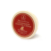 Taylor of Old Bond Street Cedarwood shaving cream jar provides rich, protective lather for a smooth shave.