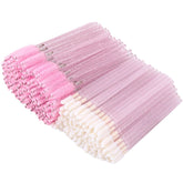 TBESTMAX 200 disposable mascara wand with crystal handle for precise lash separation.