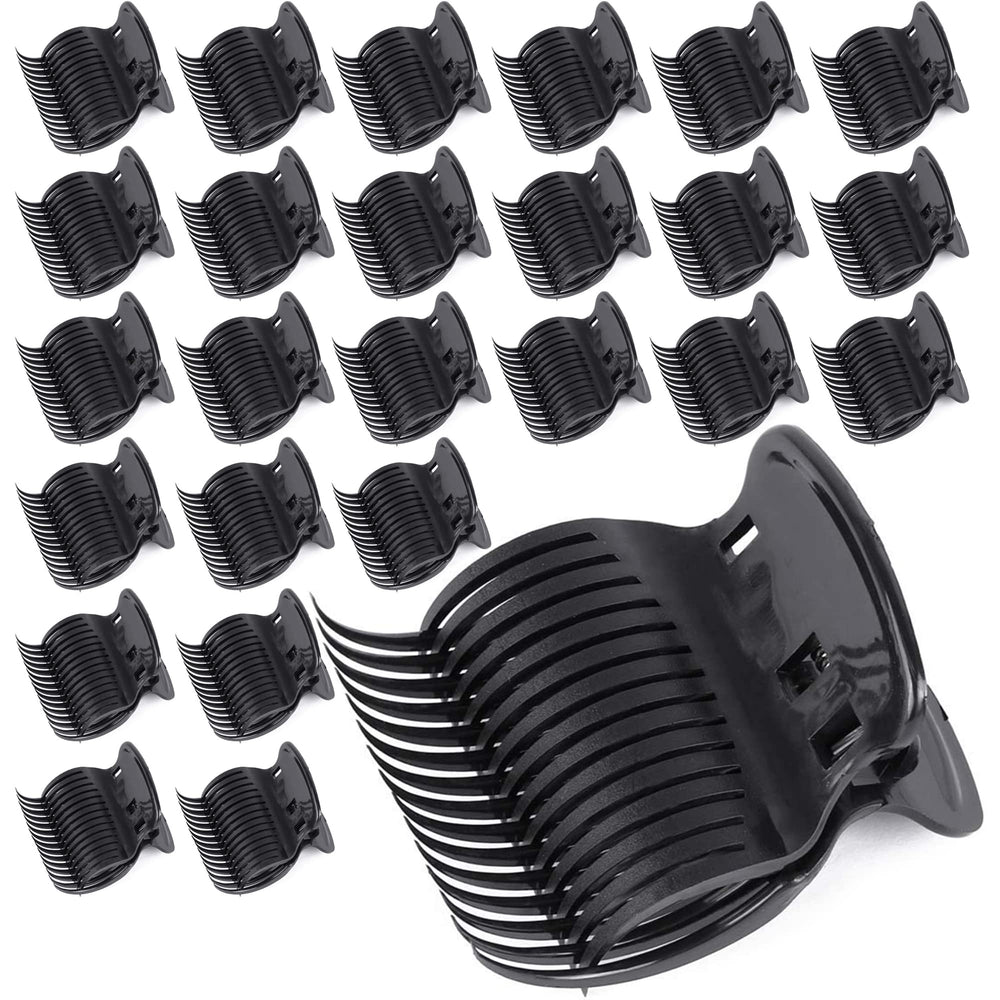Tbestmax 24 hot roller clips securely hold hair for even curls without leaving marks.