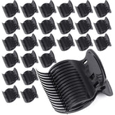 Tbestmax 24 hot roller clips securely hold hair for even curls without leaving marks.