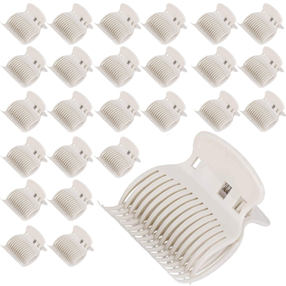 Tbestmax 24-hot-roller-clips package helps secure sections for even curls.