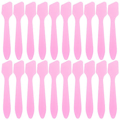 Tbestmax pink disposable spatulas close-up packaging for hygienic cosmetic use