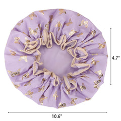 Tbestmax butterfly pattern shower cap close up design