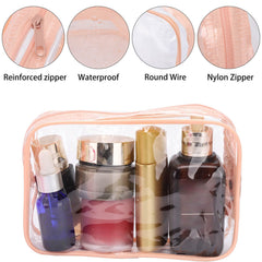 Tbestmax clear PVC bag with large opening for quick organization and retrieval.