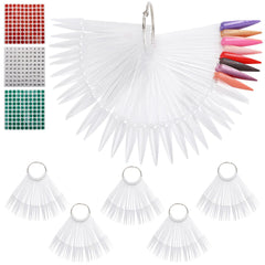 Tbestmax nail swatch sticks ring collection for easy color comparison in salons