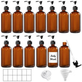 TBWIND amber glass bottle with pump 8oz for precise hand soap or lotion dispensing.