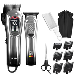 TCMKY large clipper with LED display for precise head and beard trimming.